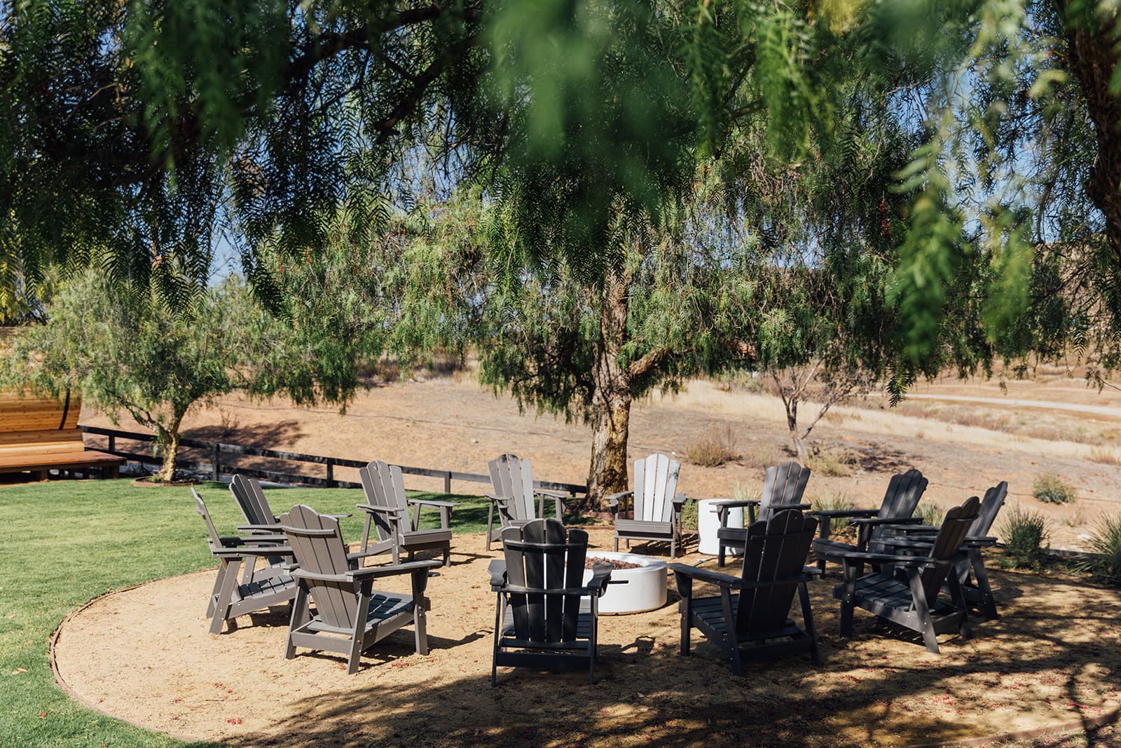 Fire pit gathering circle