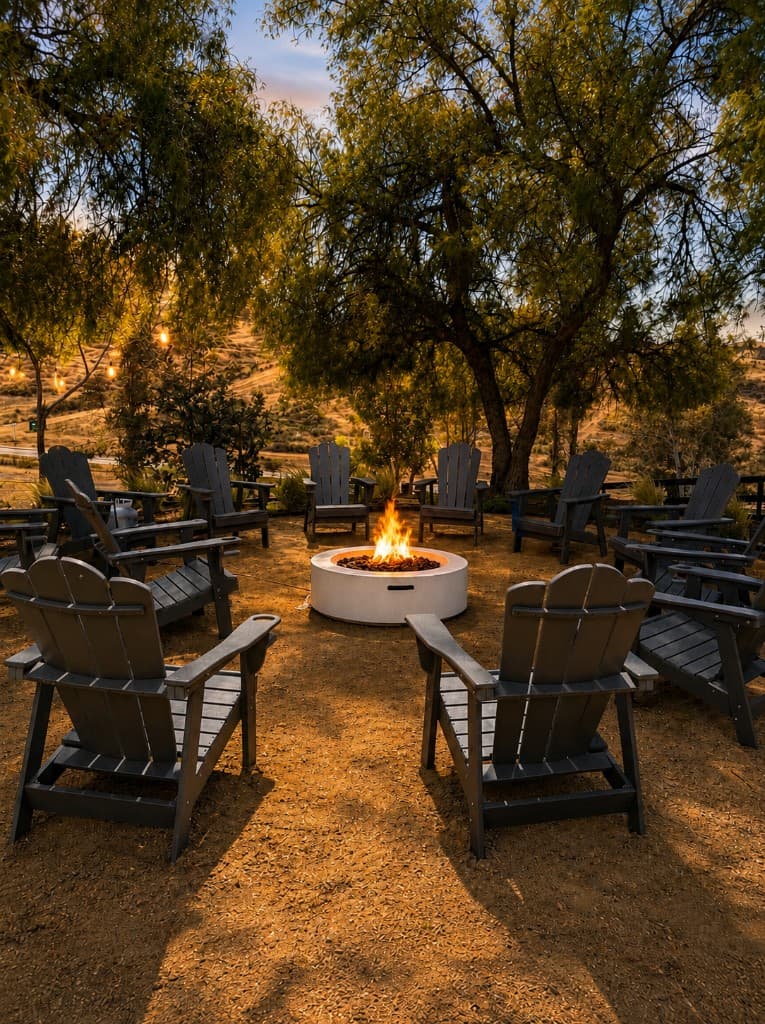 Rolling Temecula hill country at sunset from The Harvest House